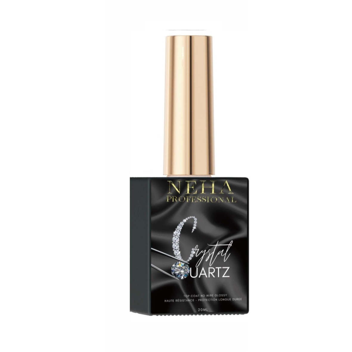 Top coat no wipe : Crystal Quartz