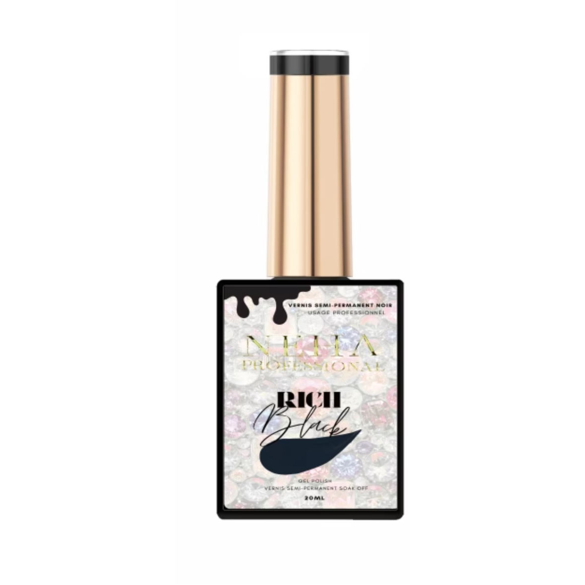 Rich black : gel polish 20ml